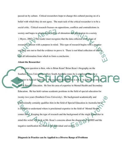 Brian Kean and Attention-Deficit Disorder