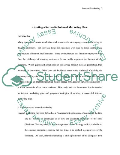 Creating a Successful Internal Marketing Plan