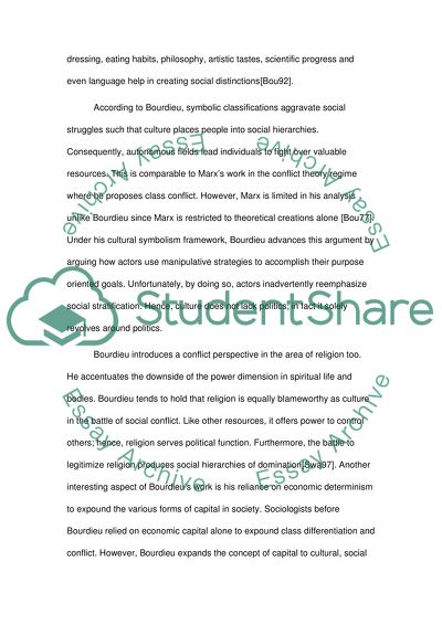 Cultural Theories of Bourdieu and Morris