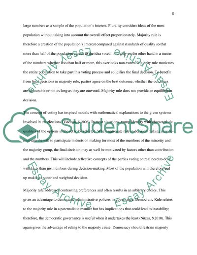 Aggregational role of voting and majority rule