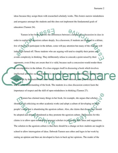 Analysis of an Argument