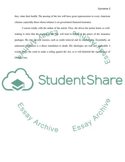 Insurers Biggest Fear - a Health-Law Death Spiral