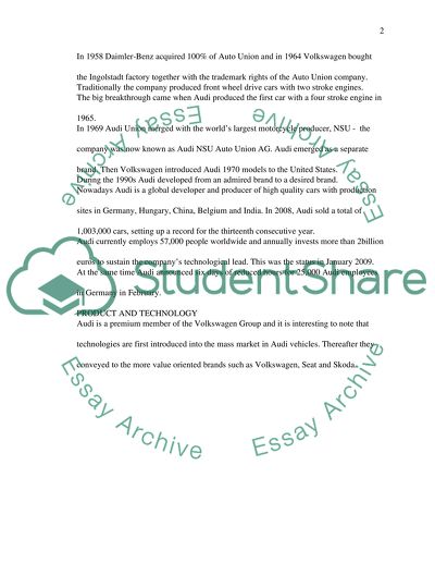 The Good and Bad of Audi