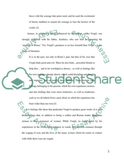 Compare Characters Aeneas and Turnus from the Aeneid by Virgil