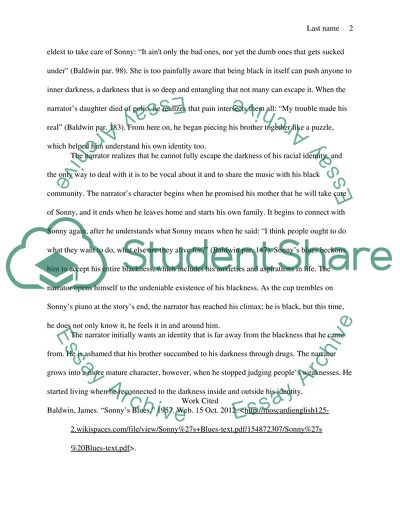 Sonnys blues( The story)