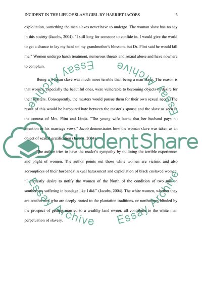 Thesis For Compare And Contrast Essay Incident In The Life Of Slave Girl By Harriet Jacobs High School Essays Examples also Argumentative Essay Topics For High School Incident In The Life Of Slave Girl By Harriet Jacobs Essay Advanced English Essay