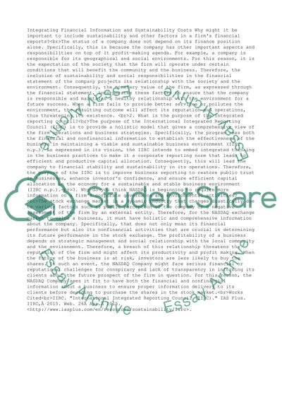 Integrating Financial Information