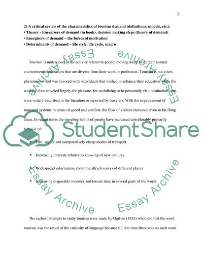 Tourism Demand to the Portfolio of a Developing and Developed Country