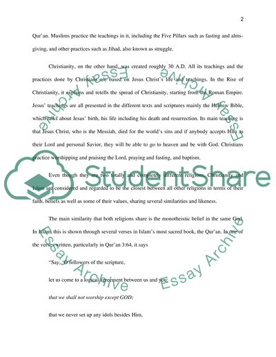 The bible and Quran common teaching about voilence and faith