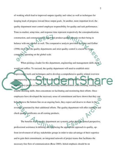 ZJZ Quality Department