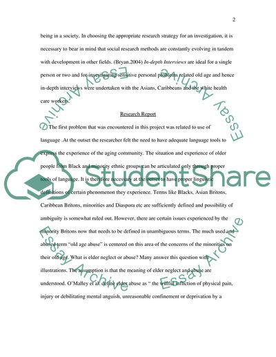 Articulating the Experiences of Older People