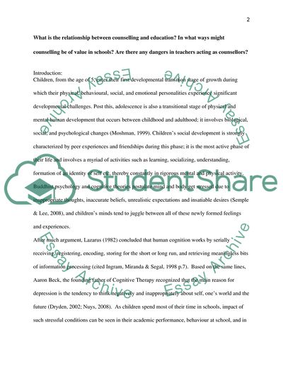 Counselling and Guidance in Education