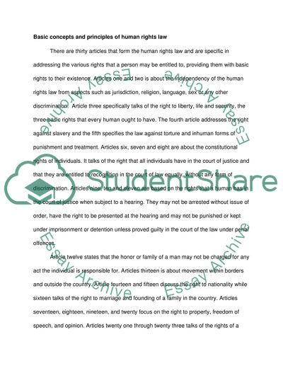 International Human Rights Law