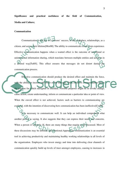 The Three Interrelated Disciplines of Communication