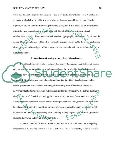 Security via Technology, Public-Key Cryptography