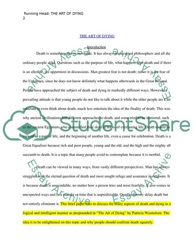 The Art of Dying How to Leave this World with Dignity and Grace