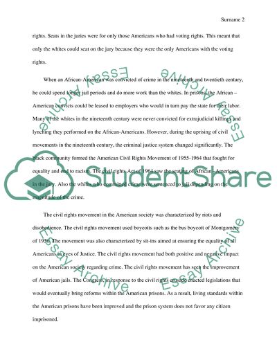 The Impact of the Civil Rights Movement on Crime and Criminal Justice