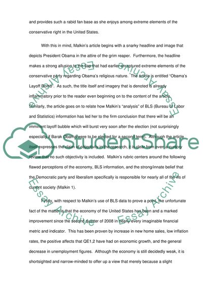 Michelle Malkins Obamas Layoff Bomb