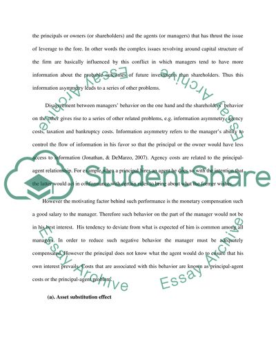 Analysis of Dividend Policy