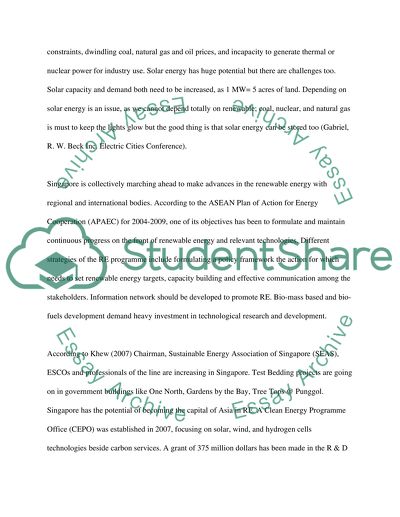 Strategic marketing options for energy service companies in Singapore