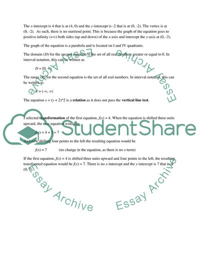 Relations and Functions