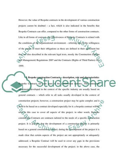 Benefits of Bespoke Construction Contracts