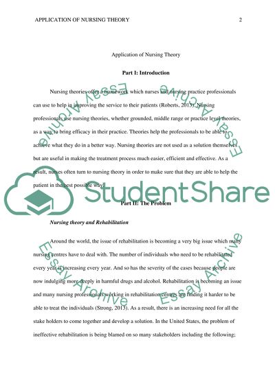 Nursing Theory and Rehabilitation