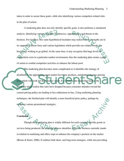 Understanding Marketing Planning