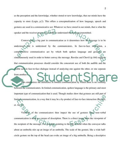 Language and nonverbal communication in a problem solving task