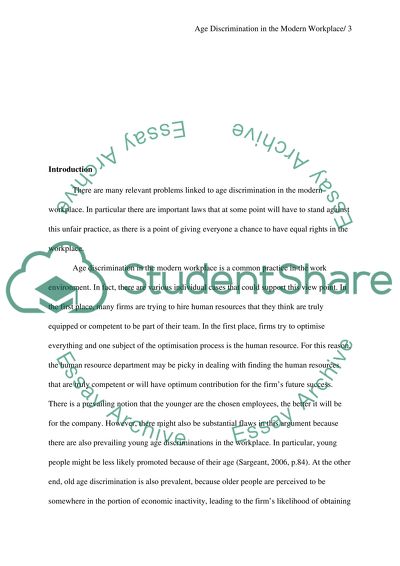 Analysis of the Problem of Age Discrimination in the Workplace
