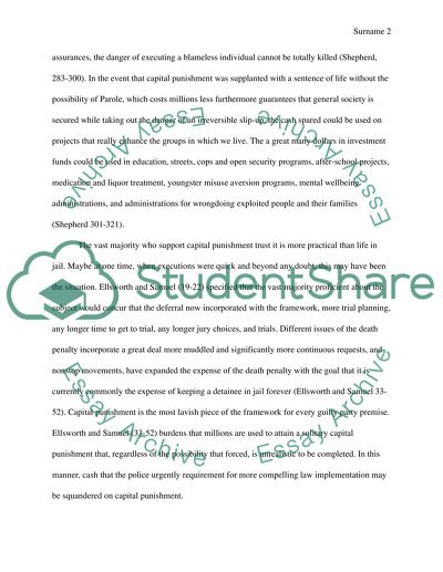 Against campital punishment