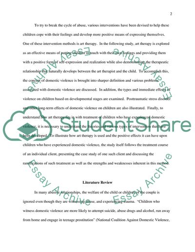 Impact of Domestic Violence on Children