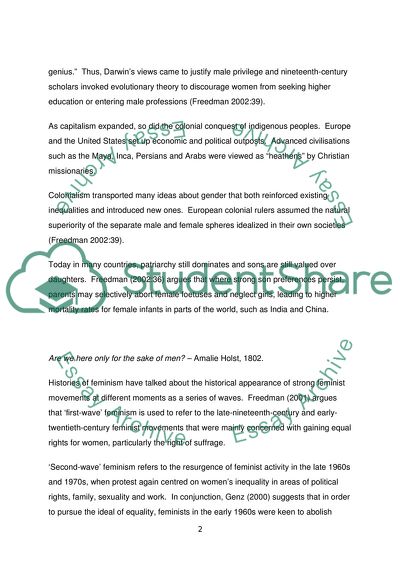 Relevance of Feminism to Contemporary Young Women