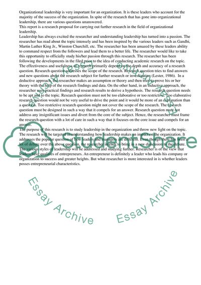 Are Entrepreneurial Characteristics Necessary for Manager to be a Good Leader