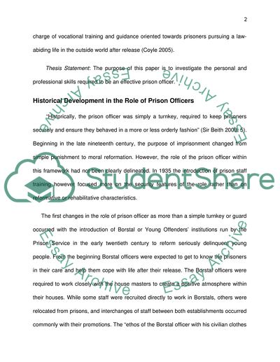 What kind of personal and professional skills are required to be an effective prison officer