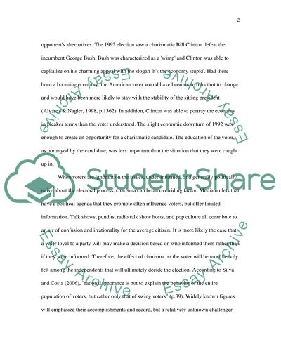 The Rationality of the American Voter