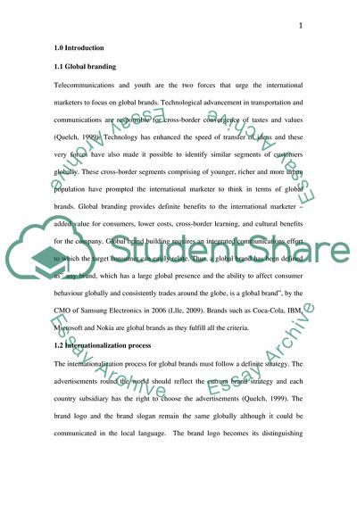 Analysis of International Marketing of Chinese Companies