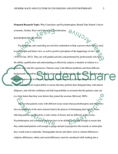 Patients Socio-Economic and Culture into Consideration