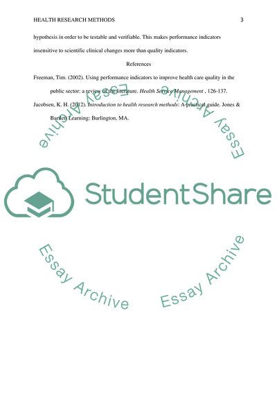 Healthcare Quality Assessment