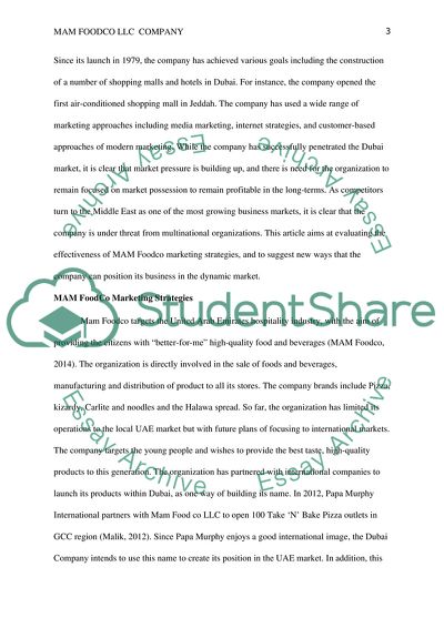 Mam Foodco LLC Company