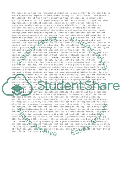 Establishing a Technical College