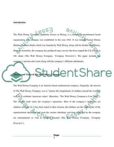 Walt Disney World and Its Organizations