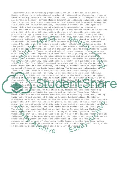 Islamophobia. How Is It An Issue In The Workplace