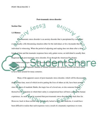 Post-traumatic Stress Disorder