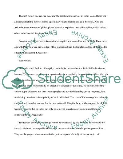 The History and Philosophy of Education