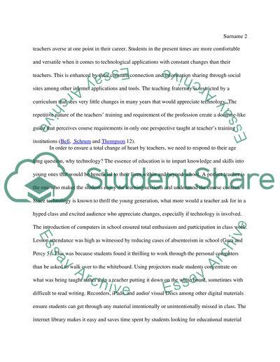 Technology: Teachers Reluctance