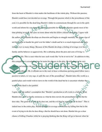 Hamlets strengthens and weakness