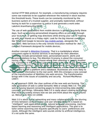 Web Services Current Trends And Future Opportunities