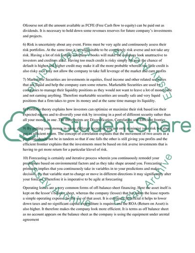 Opportunity Costs, Cost of Capital, The Firms Optimum Capital Structure