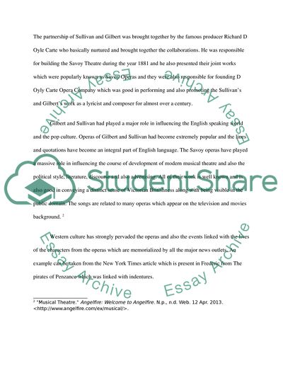 Gilbert and Sullivan Theatrical Partnership